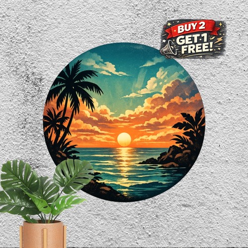 Tropical sunset ocean - tropical,
